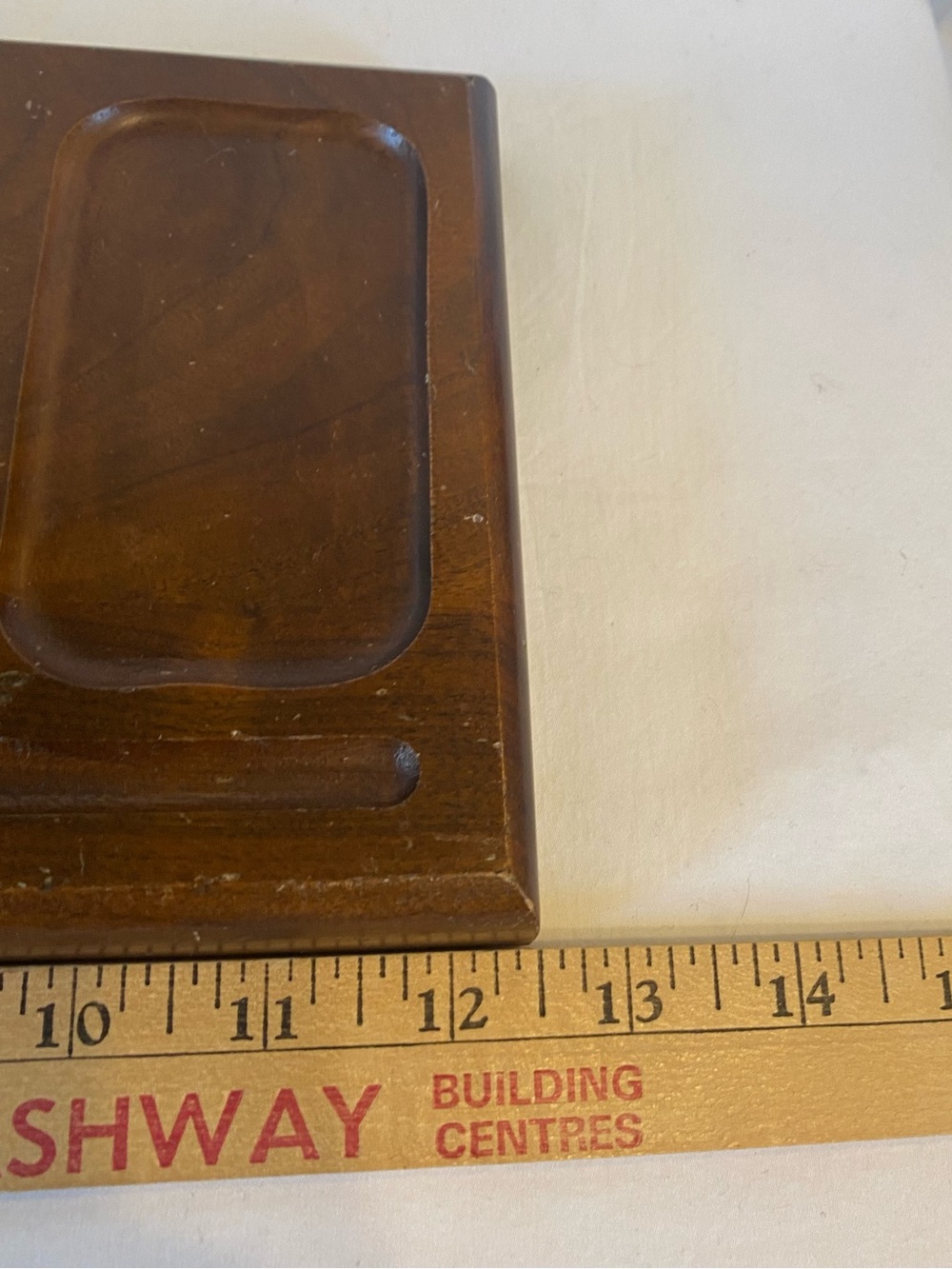 Mid Century Modern Solid Wood Carved Mens Dresser Valet Caddy Organizer storage - Picture 11 of 12